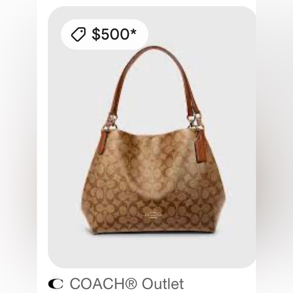 Coach Brown Signature Tote Bag - Picture 2 of 14